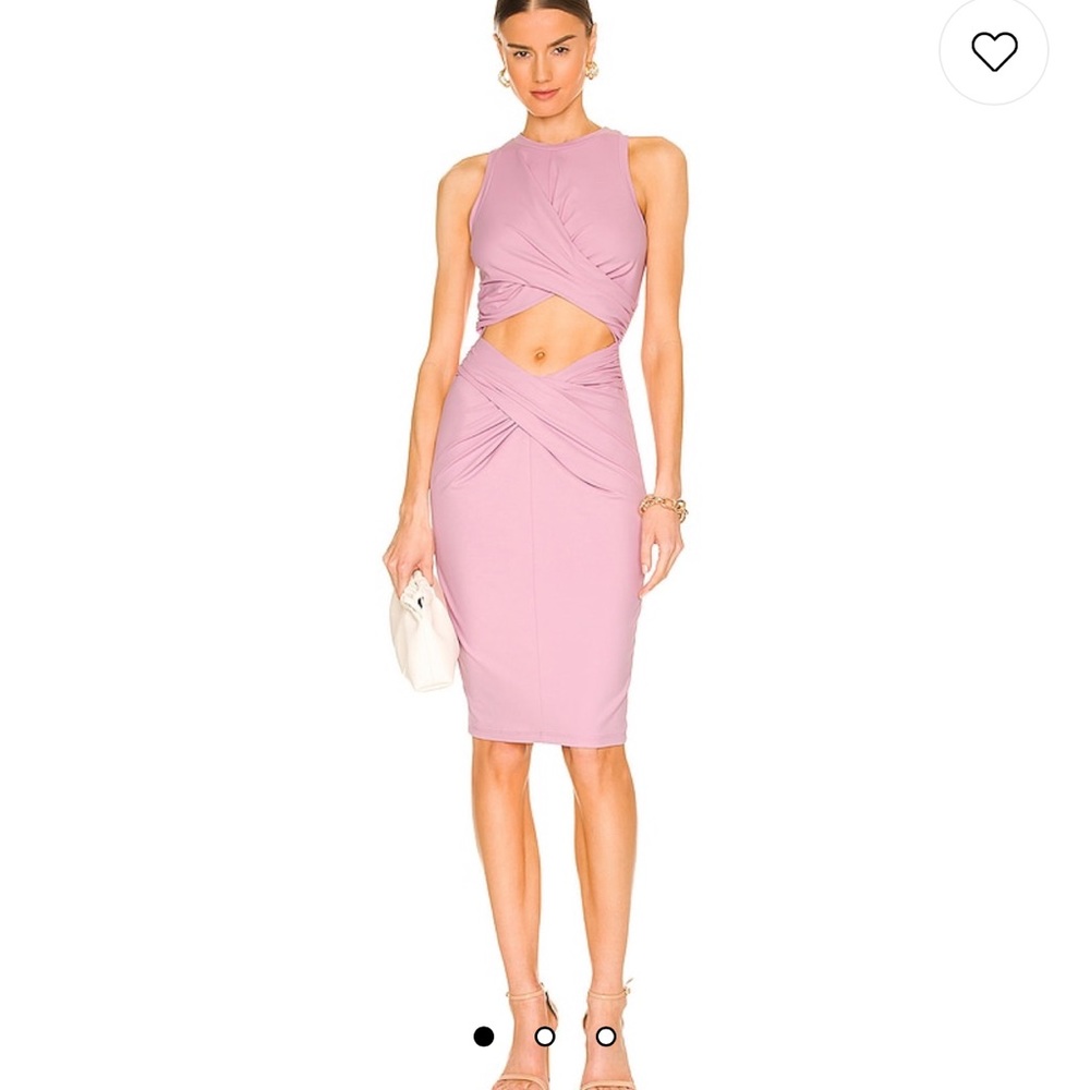 NWT Susan Monaco Wrap Front Dress in Petal